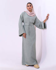 Belted Linen Dress