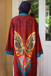 Vibrant Butterfly Kimono