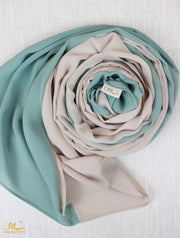 Dusty Mint X Soft Beige Scarf