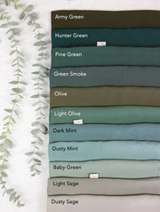 Green Smoke Chiffon Scarf