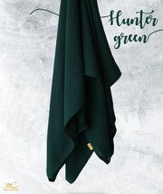 Hunter Green Chiffon Scarf