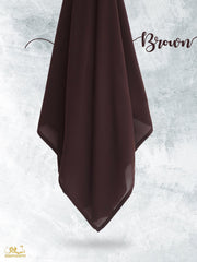 Brown Chiffon Scarf