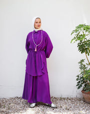 Linen Plain Pants Set