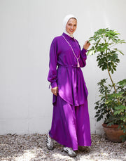 Linen Plain Skirt Set