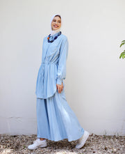 Linen Plain Pants Set