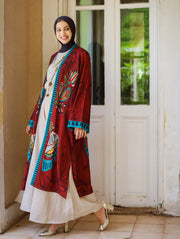 Vibrant Butterfly Kimono