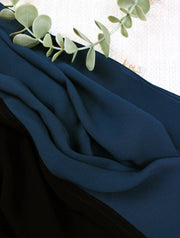 Dark Blue X Black Scarf