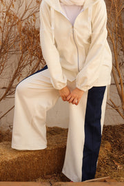 Suede Denim Twist Set