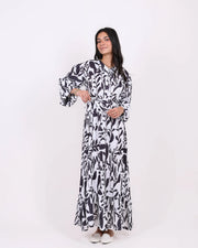 Eid Satin Print Dress