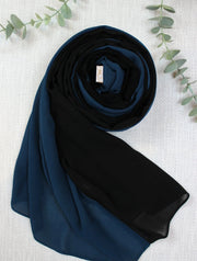 Dark Blue X Black Scarf