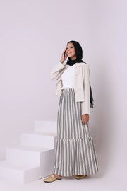 Linen Stripes Skirt