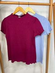 Short Sleeve Cotton Rib Top