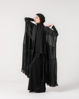 Black Pleated Cape