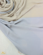 Powder Blue X Soft Beige Scarf