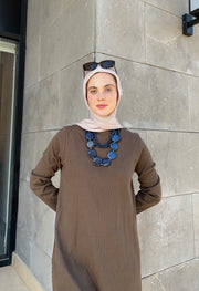 Cotton Rib Basic Dress