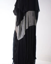Black Pleated Cape