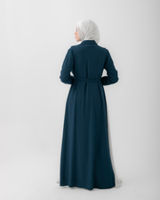 Open Pleated Abaya