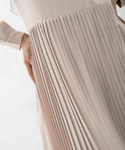 Long Sleeves Pleated Dress
