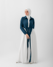 Open Pleated Abaya