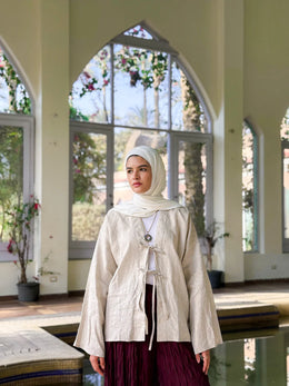 Dahlia Pure Linen Kimono