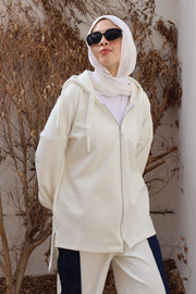 Suede Denim Twist Set