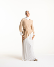 Linen Pleated Dress