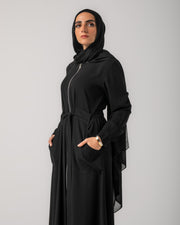 Zipper Pockets Abaya