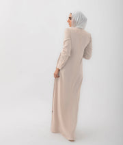 Long Sleeves Pleated Dress