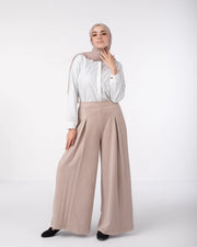 Suede Wide Pants