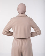 Suede Cropped Jacket