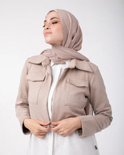 Suede Cropped Jacket