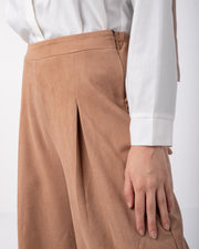 Suede Wide Pants