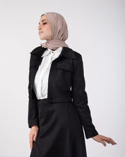 Suede Cropped Jacket