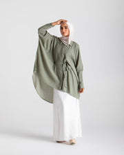 Butterfly Linen Button Shirt