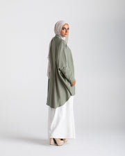 Butterfly Linen Button Shirt