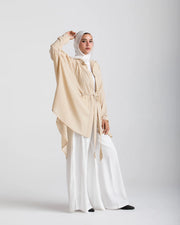 Butterfly Linen Button Shirt