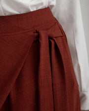 Linen Wrap Pants