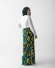 Maxi Silk Skirt Printed