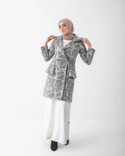 Double Breasted Peplum Coat