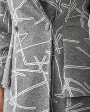 Double Breasted Peplum Coat