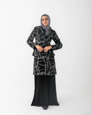 Double Breasted Peplum Coat