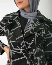 Double Breasted Peplum Coat