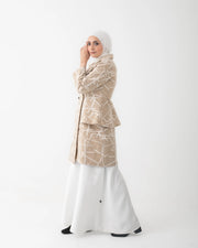 Double Breasted Peplum Coat