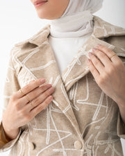 Double Breasted Peplum Coat