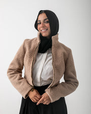 Cropped Teddy Jacket