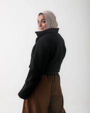 Cropped Teddy Jacket