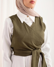 Linen Wrap Vest