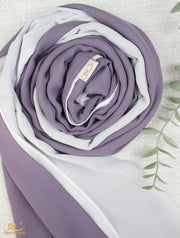 Lavender X White Scarf
