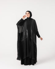 Black Pleated Cape