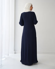 Pleated Chiffon Dress